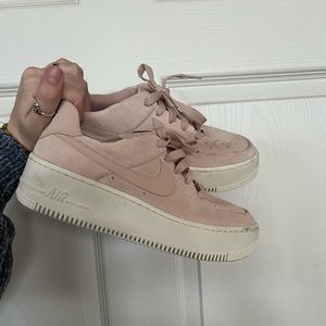 Pastel pink Nike Air Force 1’s women’s 6.5